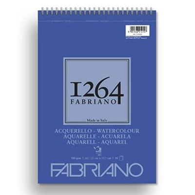 Fabriano 1264 akvarelltömb, 300g-A5, 20 lap