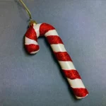 Akasztható karácsonyfa díszek, cukorpálca 17cm