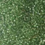 Kásagyöngy 2mm átlátszó fényes 490g/csom, világoszöld