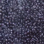 Kásagyöngy 2mm átlátszó fényes 490g/csom, lilásszürke