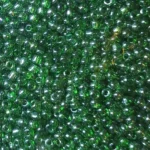 Kásagyöngy 2mm átlátszó fényes 490g/csom, zöld