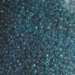 Kásagyöngy 3mm átlátszó 490g/csom, türkiz