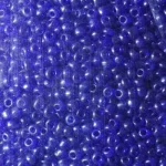 Kásagyöngy 3mm átlátszó fényes 490g/csom, sötétkék