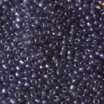 Kásagyöngy 3mm átlátszó fényes 490g/csom, lilásszürke