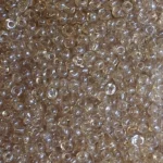 Kásagyöngy 3mm átlátszó fényes 490g/csom, bézs