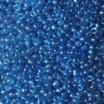Kásagyöngy 3mm átlátszó fényes 490g/csom, világoskék