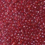 Kásagyöngy 3mm átlátszó fényes 490g/csom, oiros