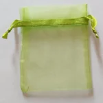 Organza tasak 10x12 cm, zöld