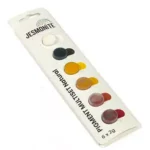 Jesmonite akrilgyanta pigment készlet, 6x2 g, natural: fehér, fekete, sárga, sárga oxid, terracotta, piros oxid